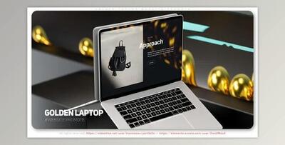 Golden Laptop Website Promote (Videohive 39374533) - AE Project
