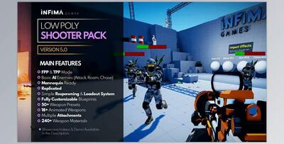 Unreal engine - Low Poly Shooter Pack v5.0