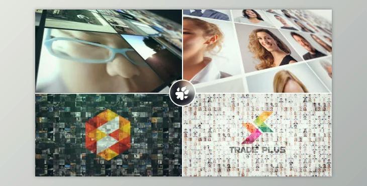 Multi Video Wall Logo (Videohive 19391075) For AE