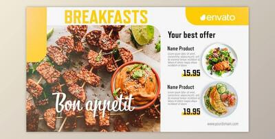 Food Menu Promo (Videohive 39803625) - AE Project