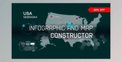 Infographic and Map Constructor (Videohive 21055529) - AE Project