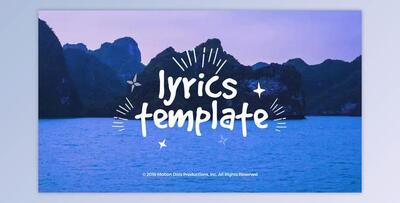 Lyrics Template (Videohive 23069592) - AE Project