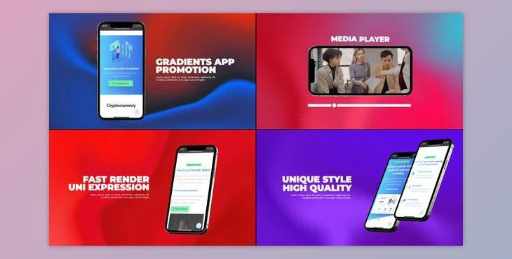 Gradients App Promo (Videohive 33842704) - AE Project