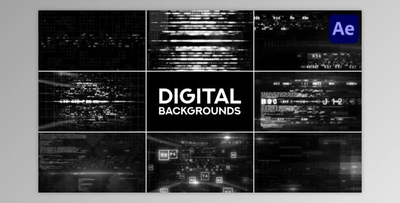 Collection Of Digital Backgrounds for After Effects (Videohive 47437114) - AE Project