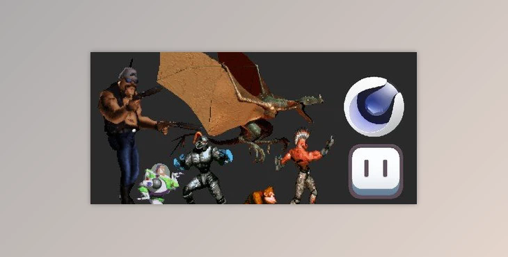 2D Character Animations Sprites in Cinema 4D and Aseprite