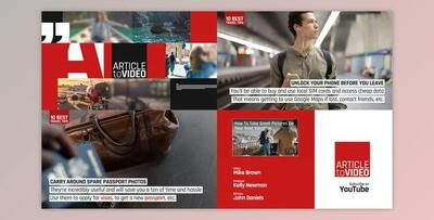 Article to Video - Complete Setup (Videohive 32744216) - AE Project