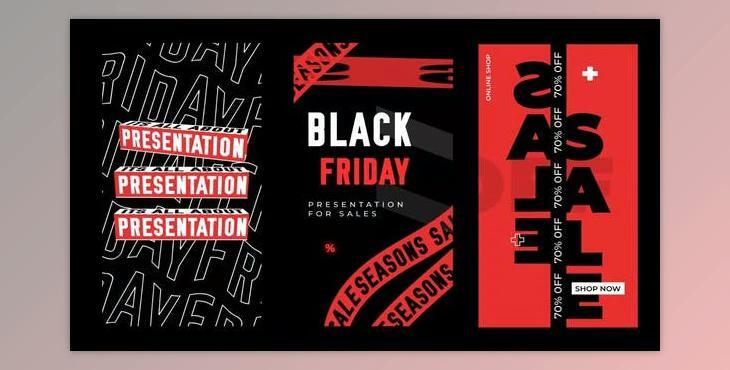 Black Friday glitch stories (Videohive 31885281) - AE Project