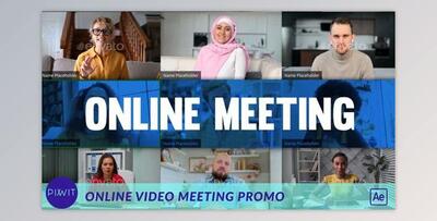 Online Video Meeting Promo (Videohive 33097577) - AE Project