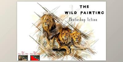The Wild Painting Photoshop Action CreativeMarket - 10320676