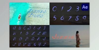Liquid Letters for After Effects (Videohive 50252674) - AE Project