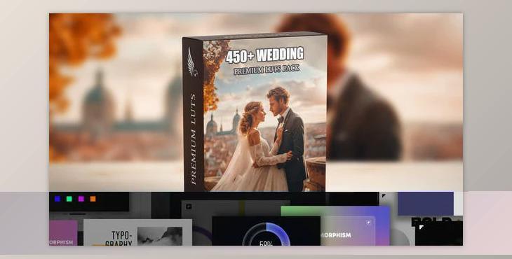 Premium Wedding LUTs Mega Bundle: Over 450 Professional Color Grading LUTs (Videohive 50005660)