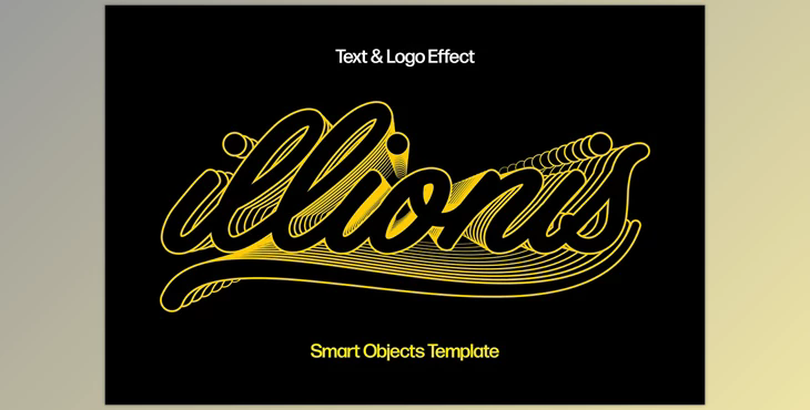 Lines Retro Text & Logo Effect - 93348915