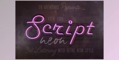 Creativemarket – Urban Neon – 3D Lettering 12698191