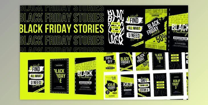 Black Friday Typography Stories MOGRT (Videohive 32494553)