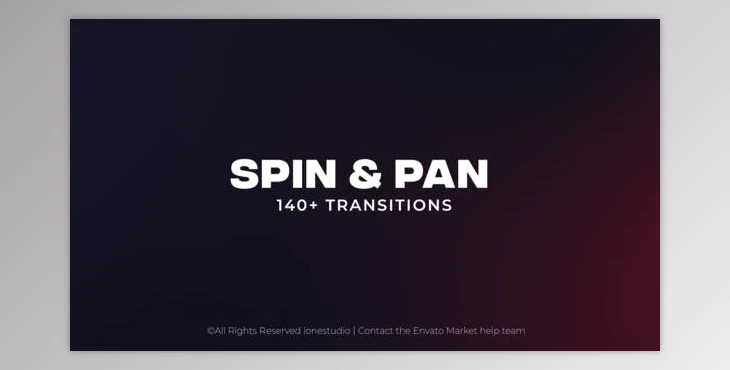 140+ Spin & Pan Transitions (Videohive 38543939) - AE Project