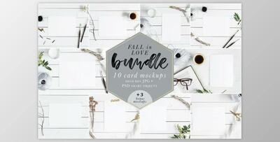 Fall In Love Bundle Mockups + Bonus By Salt Color Studio