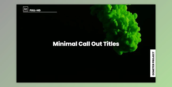 Minimal Call Out Titles (Videohive 39659788) - AE Project