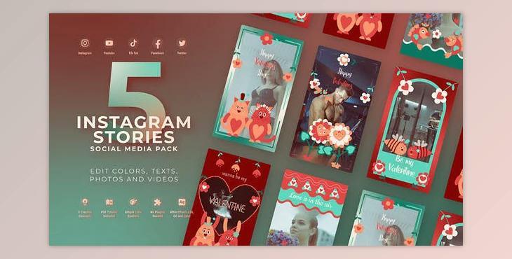 Valentines Day Vertical Instagram (Videohive 50244747) - AE Project