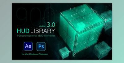videohive – hud library v3.0 – 21100353
