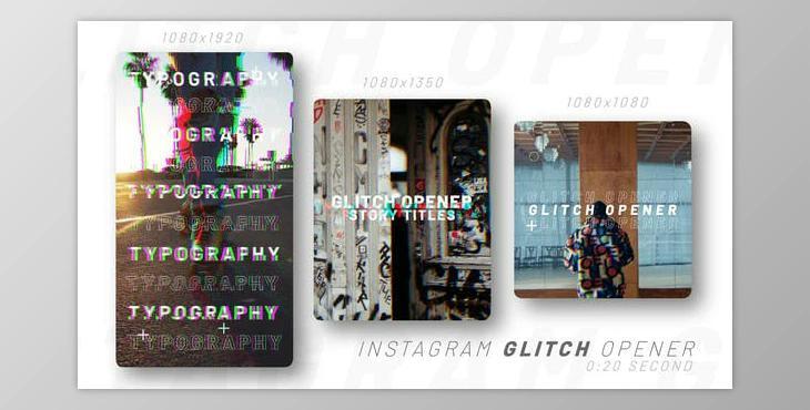 Instagram Glitch Opener (Videohive 46212645) - AE Project