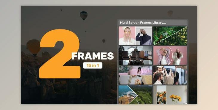 Multi Screen Frames Library – 2 Frames (Videohive 39216160) - AE Project