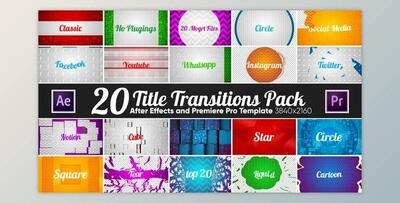 20 Title Transitions Pack (Videohive 22119825)