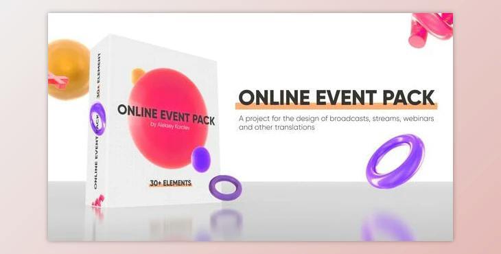 Online Event Pack / Webinar / Online Conference (Videohive 27552598) - AE Project