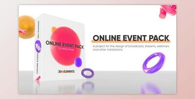 Online Event Pack / Webinar / Online Conference (Videohive 27552598) - AE Project