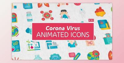 Corona Virus Icons (Videohive 26019243)