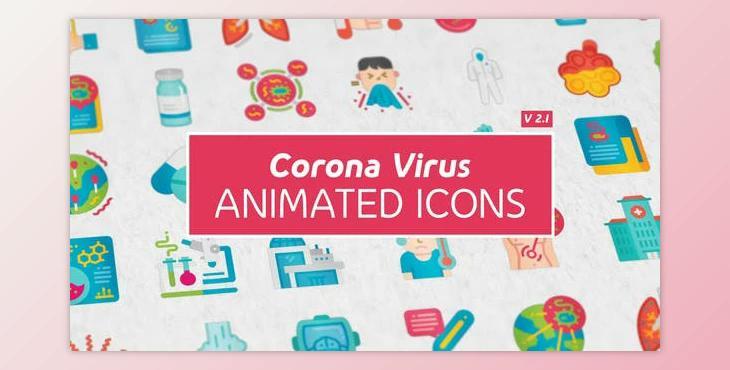 Corona Virus Icons (Videohive 26019243)
