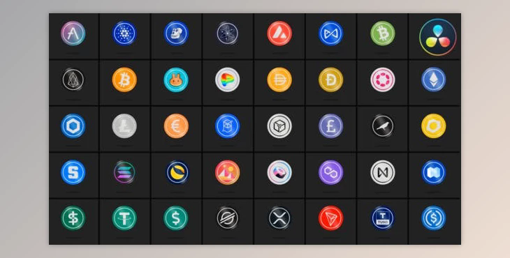 40 Cryptocurrencies for DaVinci Resolve (Videohive 47518077)