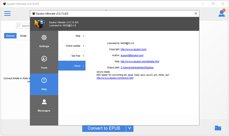 Epubor Ultimate Converter 3.0.15.425 Win/macOS