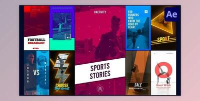 Sports Social Media Stories for After Effects (Videohive 54903733) - AE Project