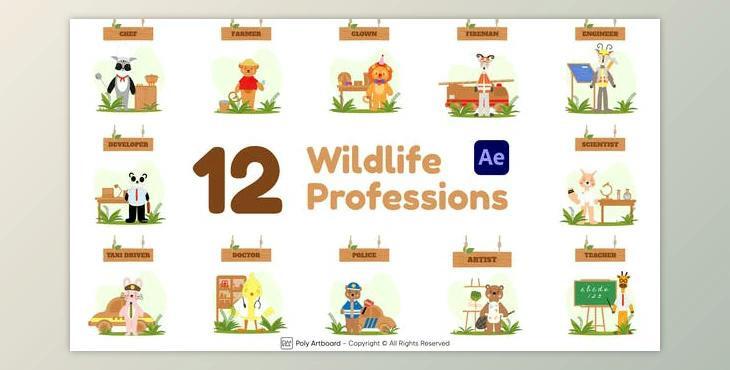 Wildlife Professions For After Effects (Videohive 47741604) - AE Project