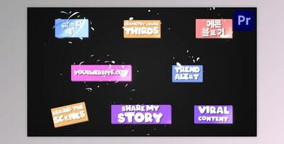 Funny Geometry Lower Thirds for Premiere Pro (Videohive 52532097)