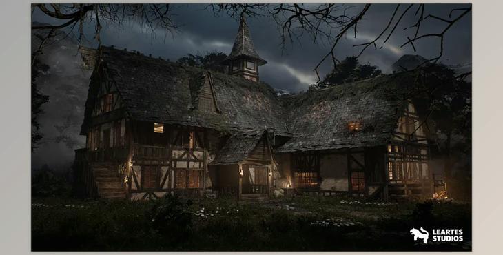 Unreal engine - Medieval Tavern + ULAT (Modular, Medieval Interior Exterior, Medieval) v5.3