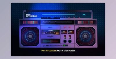 Tape Recorder Music Visualizer (Videohive 23183638) - AE Project