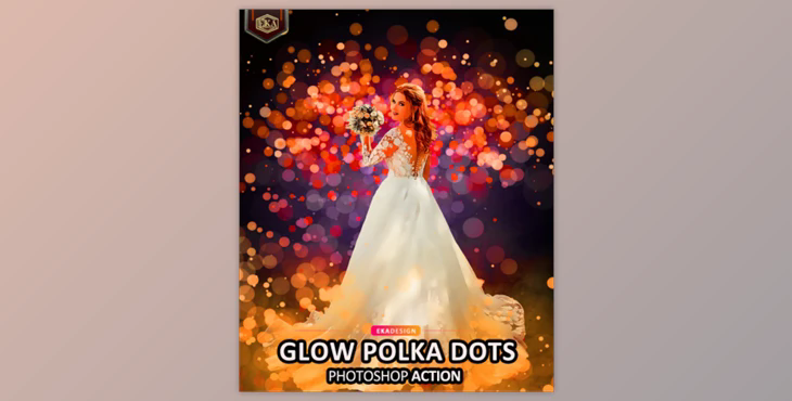 Glow Polka dots Photoshop Action By Ernika