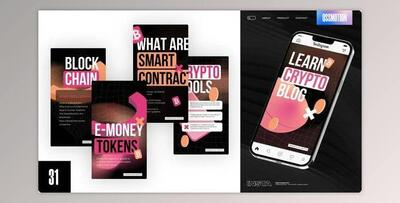 Crypto Blog Instagram Stories (Videohive 43930379) - AE Project