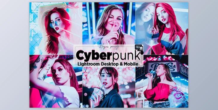 Cyberpunk Portrait Lighroom Presets (Desk, Mob)