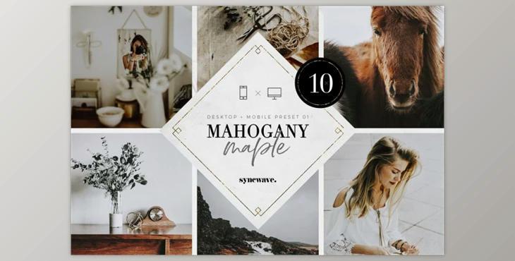 Mahogany & Maple Lightroom Presets By SYNCWAVE (Mob, Desk)