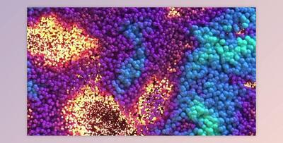 Colorful Waving Spheres Apple ProRes 422 (Videohive 26210462)