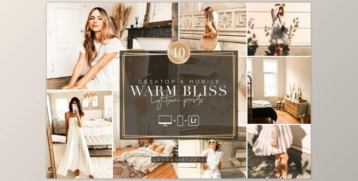 WARM BLISS – Lightroom Presets CreativeMarket-5954731 (XMP, DNG, LRTEMPLATE)