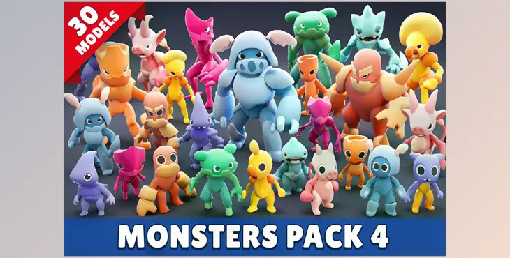 Unity Asset - Monsters Pack 04 v1.0