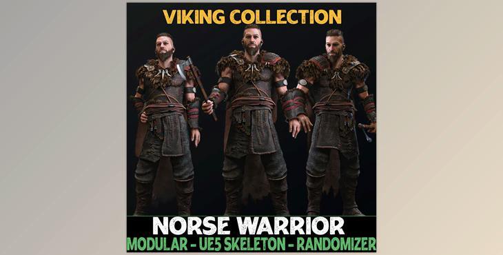 Unreal Engine - Characters Norse Warrior - Male Vikings - Fantasy Collection v5.01