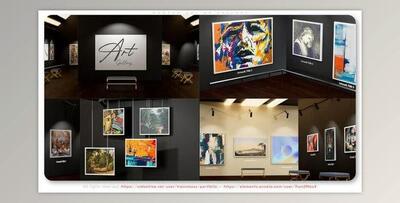 Videohive Modern Art 3d Gallery 38396019