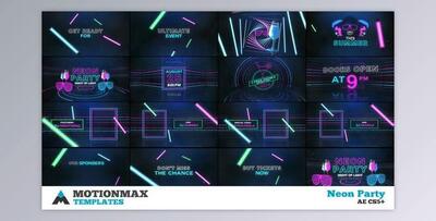 Neon Party – Summer Party 06 (Videohive 22450820) - AE Project