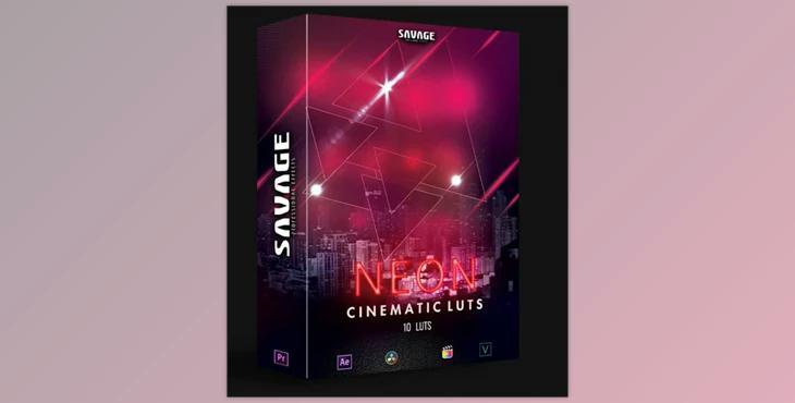 SavageLUTS – NEON CINEMATIC LUTS - PACK (cube)