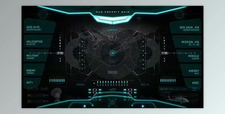 Hud Pro Military Cockpit 2 (Videohive 50447080) - AE Project