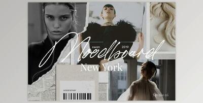 New York Moodboard Mockup (JPG, PSD, PDF)